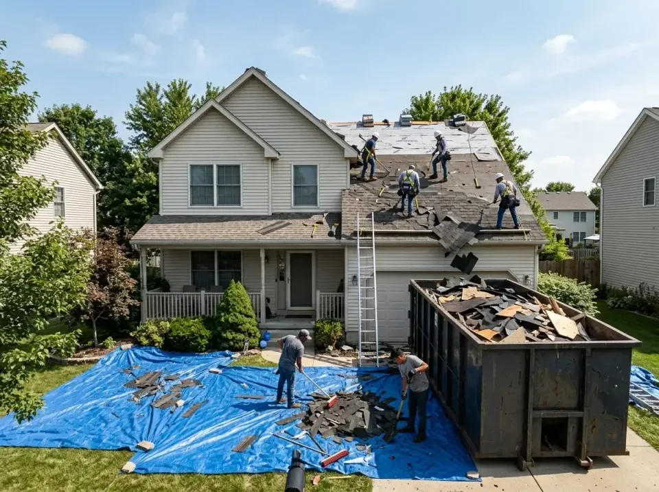 roof-replacement-debris-remova-004 — frequently asked questions, Cheapest Dumpster Rentals in Colleyville, TX